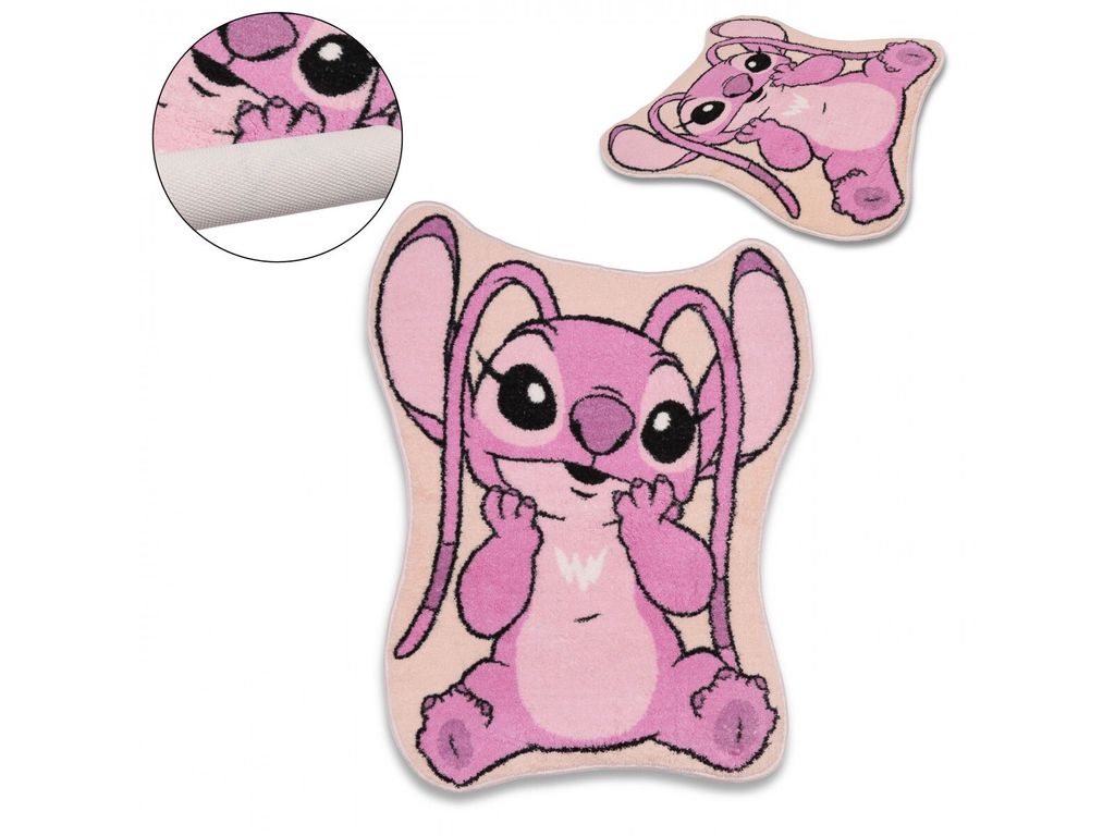 Kúpeľňová rohožka Disney Andzia Stitch, ružová 60x80 cm Obrázok produktu 