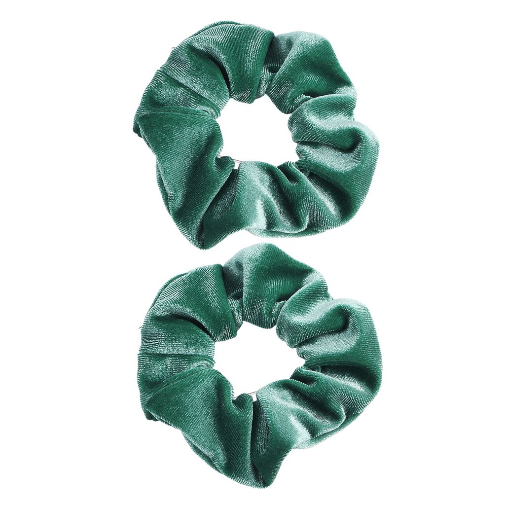 2 Stück Damen Stoff Haarseil Einfarbig Haargummis Plissee Haarband Hochelastisches Haargummi Stirnband Haarstyling-Tools