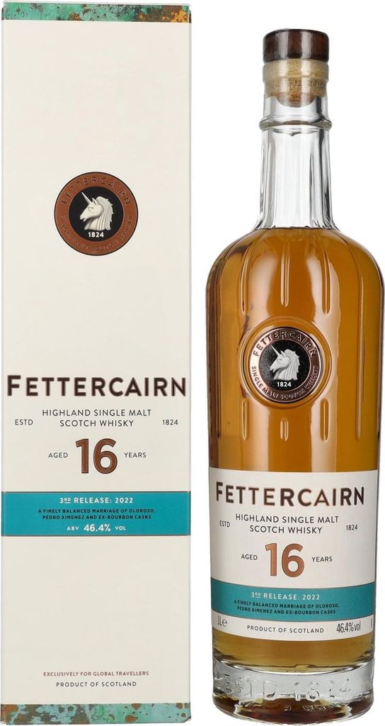 Fettercairn 16 Years Old Highland Single Malt Scotch Whisky 46,4% Vol. 1l in Geschenkbox