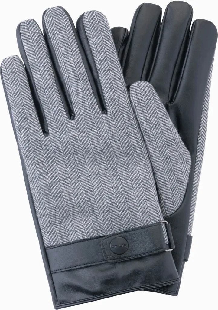 Guanti Eleganti Uomo Ombre Sanneh Grigio Melange - Taglia Unica