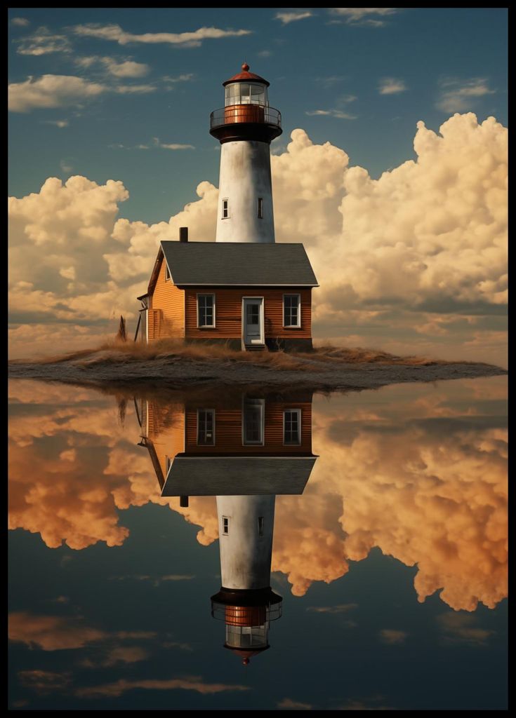 Plakat 64x90cm Meeresreflexion