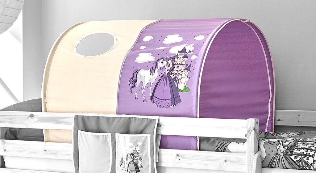 TiCAA Tunnel Für Kinderbetten, Tunnel, Baumwolle, Beige, Produktbild 
