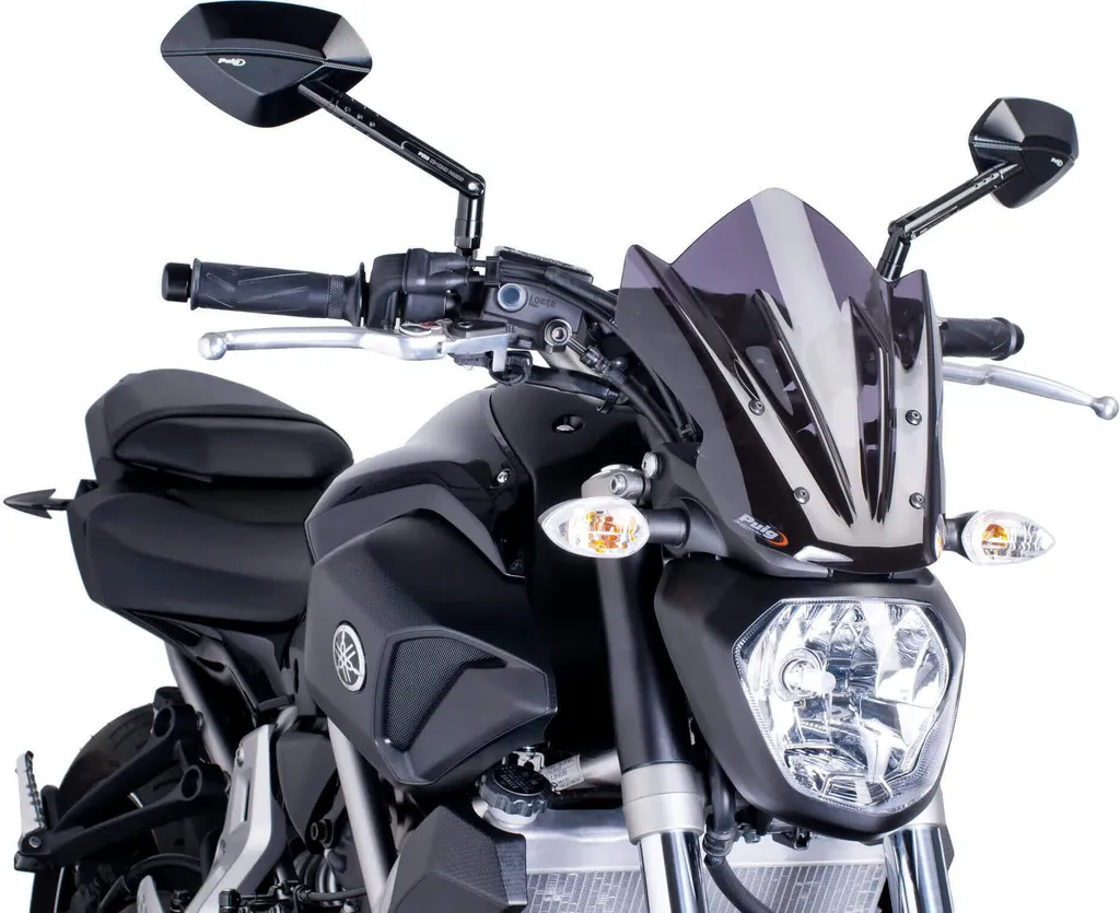 Saute-vent Puig Naked Sport pour Yamaha MT-07 - Coloris Fumé Foncé