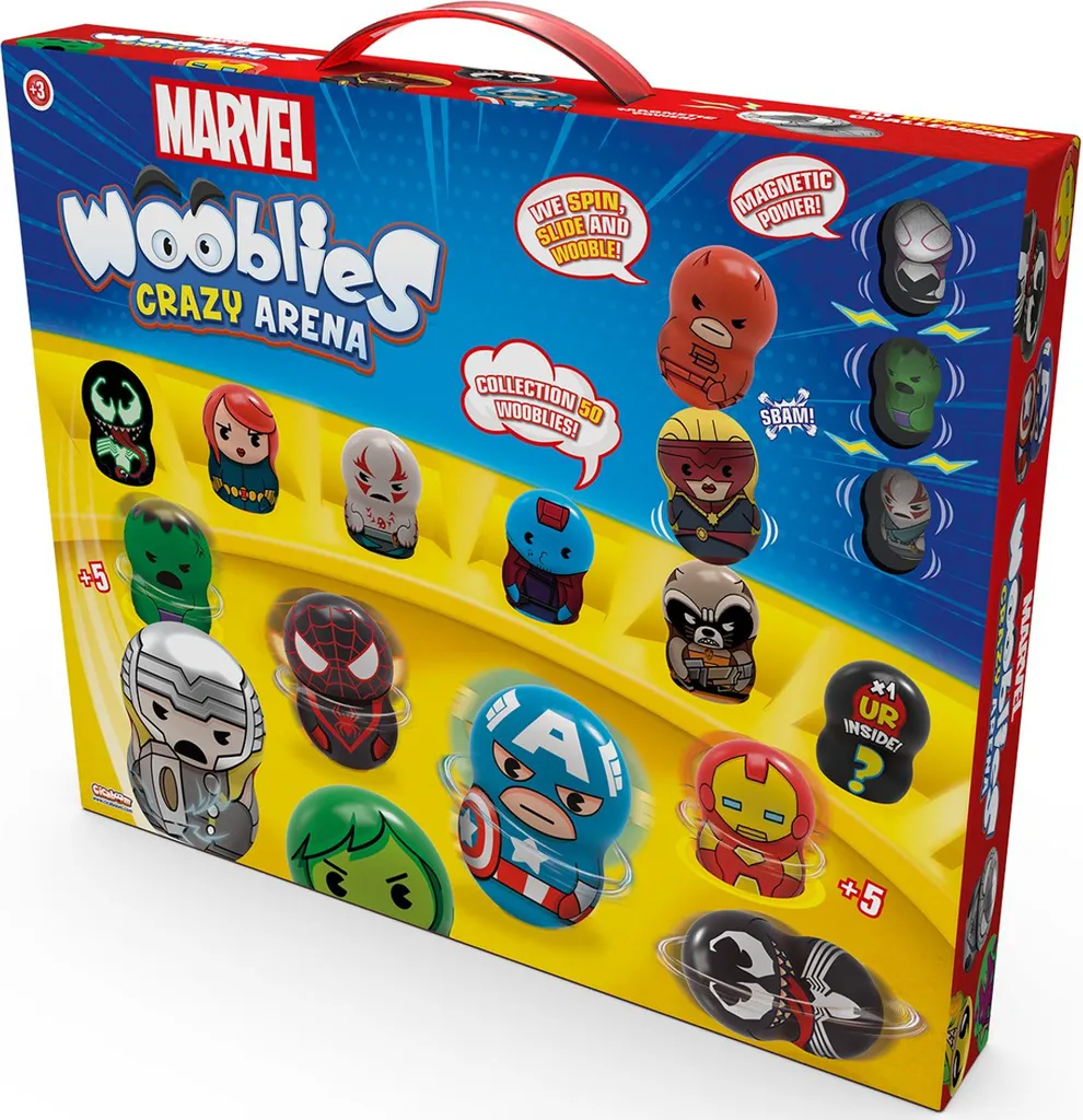 Finis les combats désordonnés avec l'Arène Marvel Wooblies et Shooters