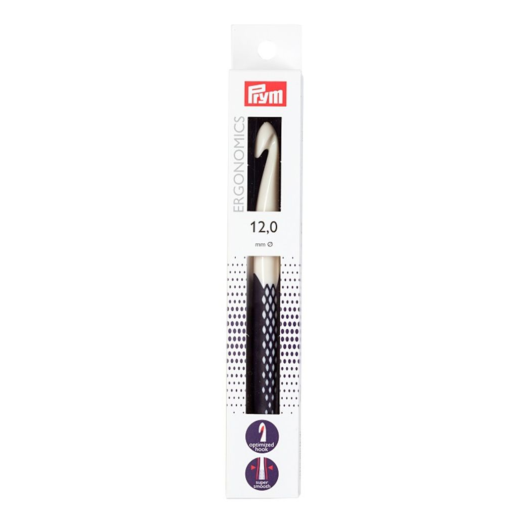 Prym HN Woll-Häkelnadeln Ergonomics 18 cm 12,00 mm Produktbild 