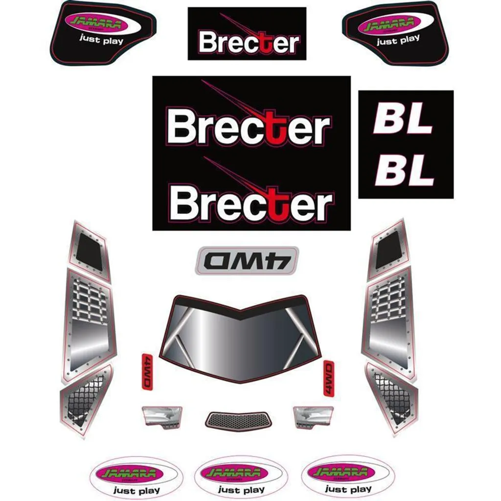 Planche Brechter stickers haute résolution pour finitions détaillées