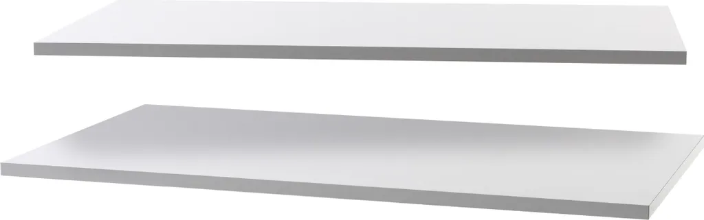 Lot de 2 Tablettes Salva Blanc 88x46,5 cm pour Armoire de Rangement