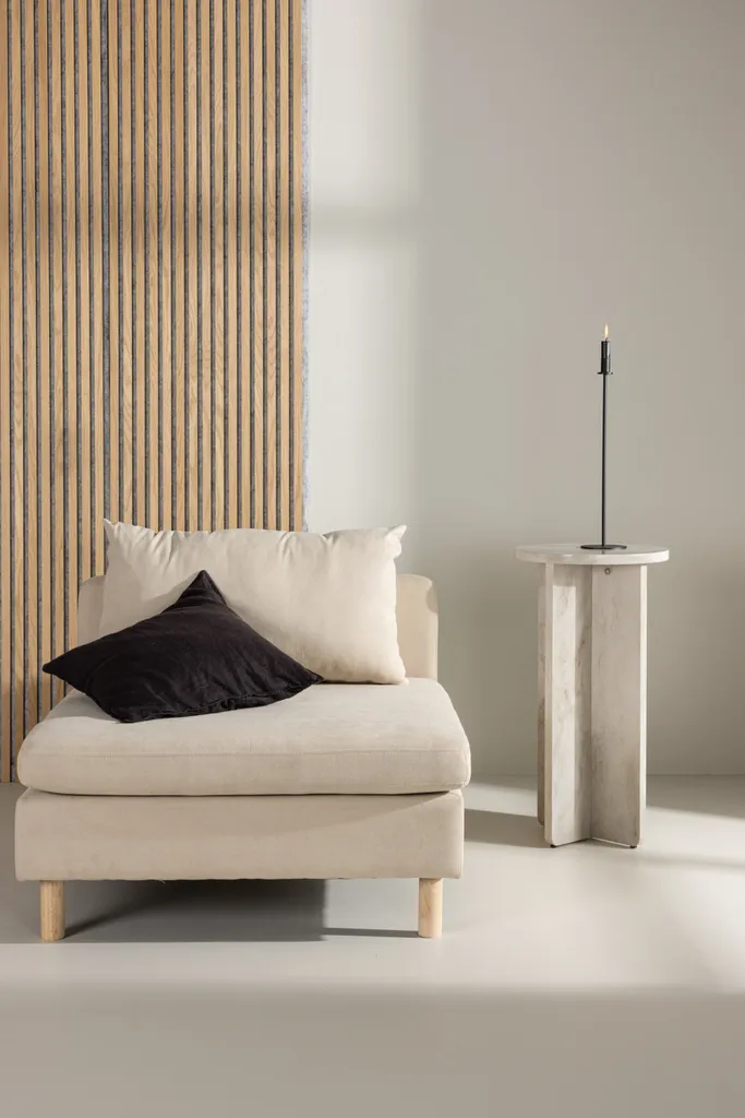 Chauffeuse centrale Zero beige : module de canapé modulable design 95cm - 9