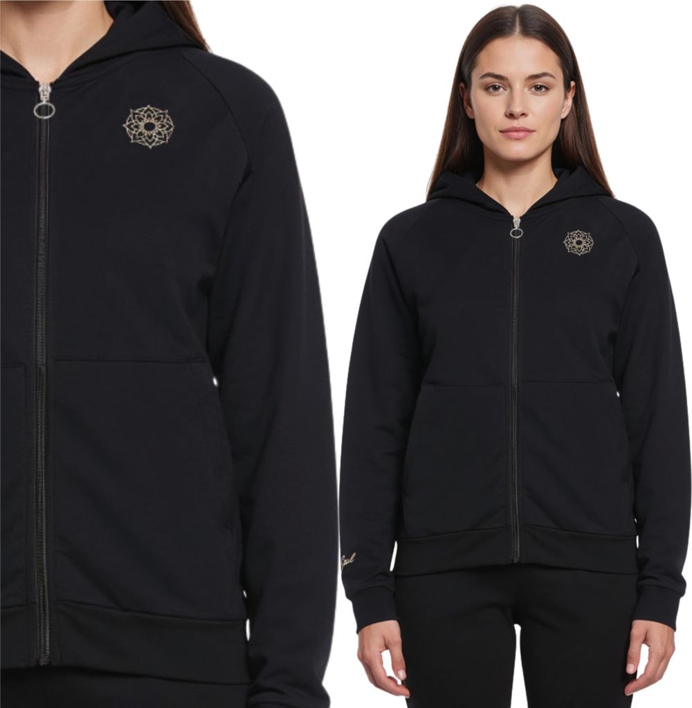 Damen-Sweatshirt Mit Reissverschluss Und Kapuze Classic Moraj S
