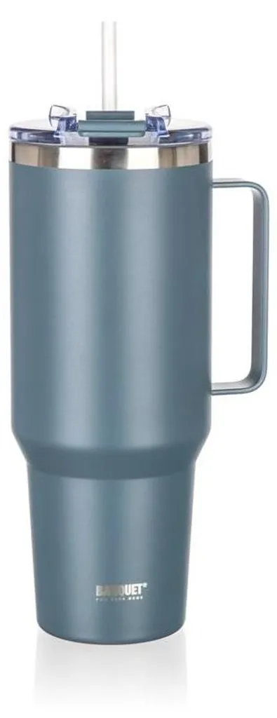 Tazza Termica Grande Capacità 1200ml - Grigio Twain Anti-BPA