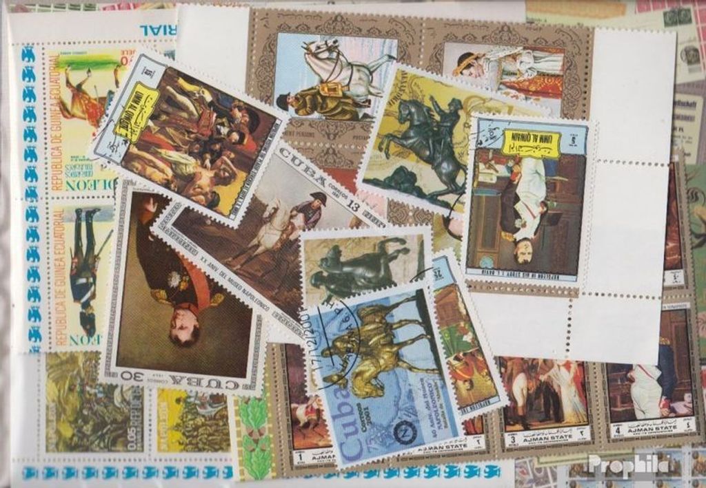 Briefmarken Motive 50 verschiedene Napoleon Marken