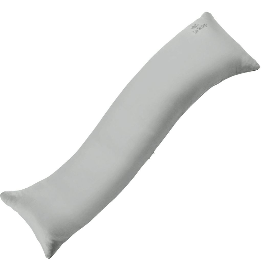 Bezug für Seitenschläferkissen WELLE - 40x130 cm - mint Soft-Touch Mikrofaser, S-Form