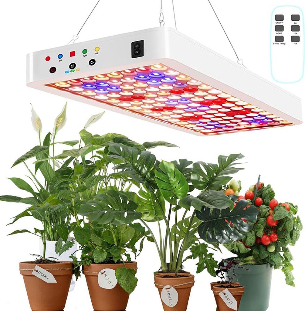 Pflanzenlampe Pflanze wachsen Licht, Vollspektrum-Schreibtisch wachsen Licht, mit Auto Timer (8hrs/12hrs/16hrs)