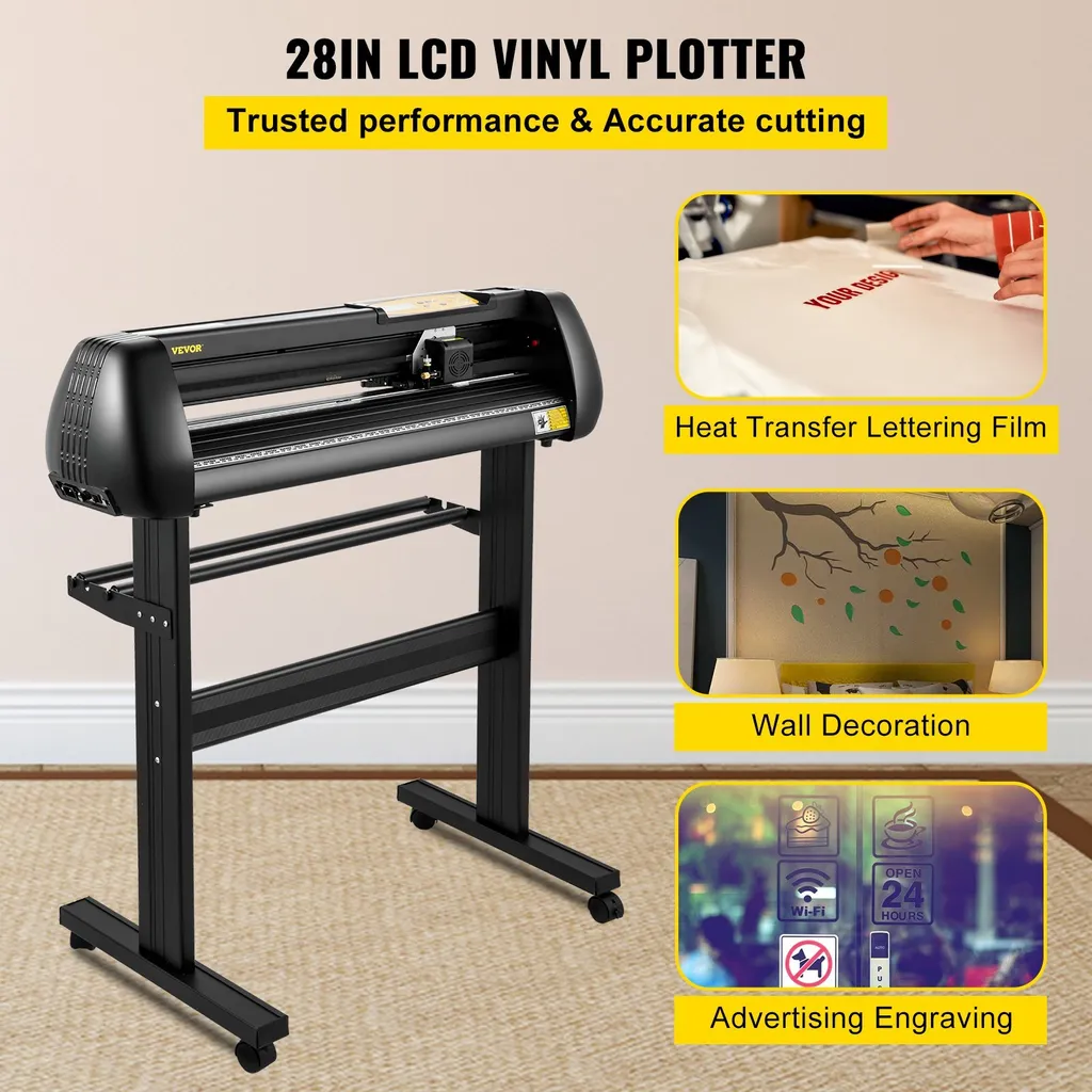 Découpeuse de vinyle 720 mm SignMaster avec support de sol robuste - 2