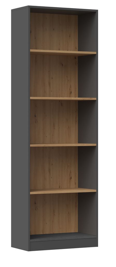 Regał metalowy R60 antracyt/dąb Produktbild 
