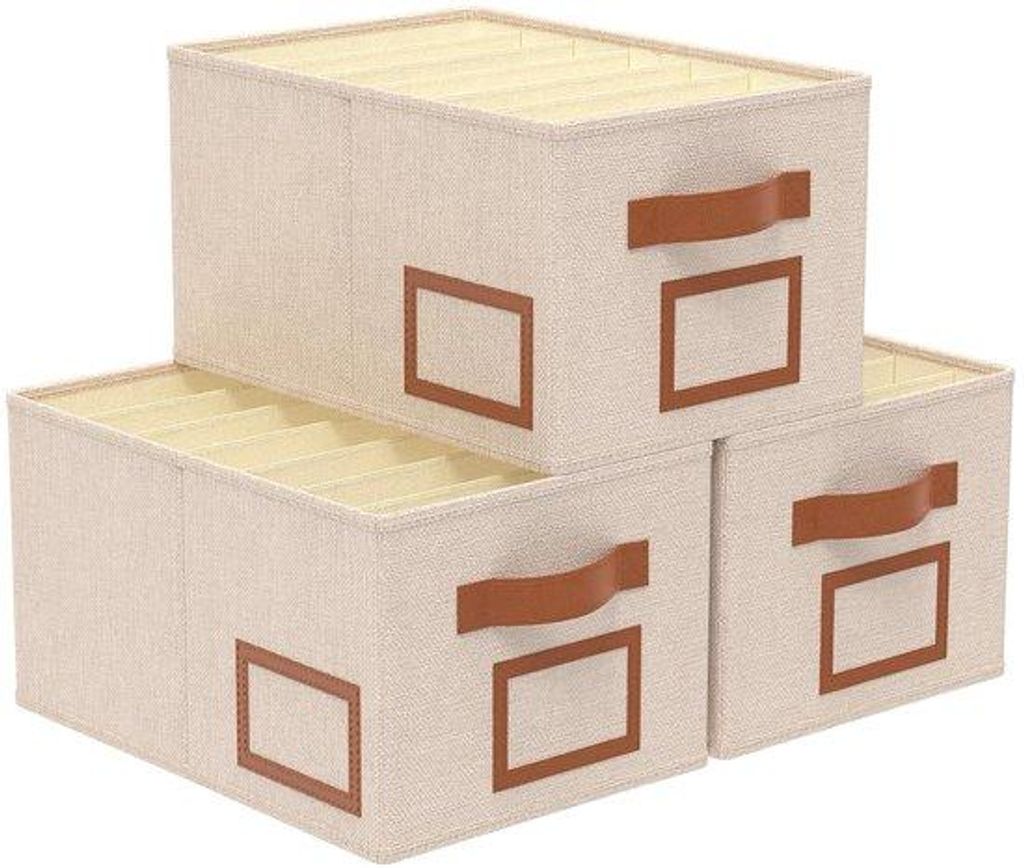 Kleiderbox-Organizer, 3-teilig, PVC-Gitter, PP-Kunststoff