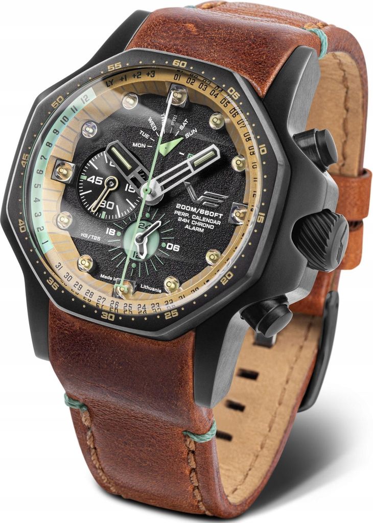 Herrenuhr Chronograph Vostok Europe Modell YM86640C697 Zdjęcie produktu 