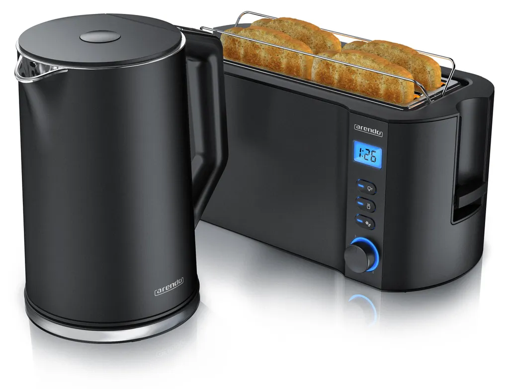 Pack Petit Déjeuner Famille Bouilloire 1,5L et Grille-pain 4 Parts