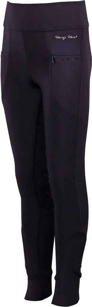 Pantalon noir Full Grip Harry's Horse Rookie 164 cm avec grip silicone