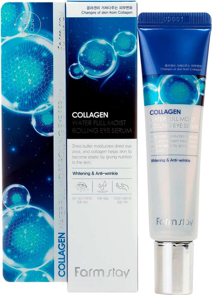 Farmstay Collagen Water Full Moist Roll-on Augenserum 25 ml