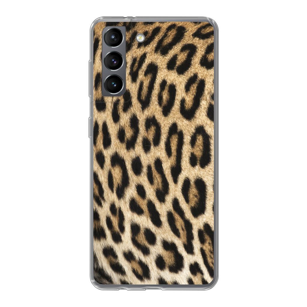 MuchoWow Handyhülle Schutzhülle Hülle für Samsung Galaxy S21 Panther-Schacht Silikon Softcase Handy Hülle - Softcase