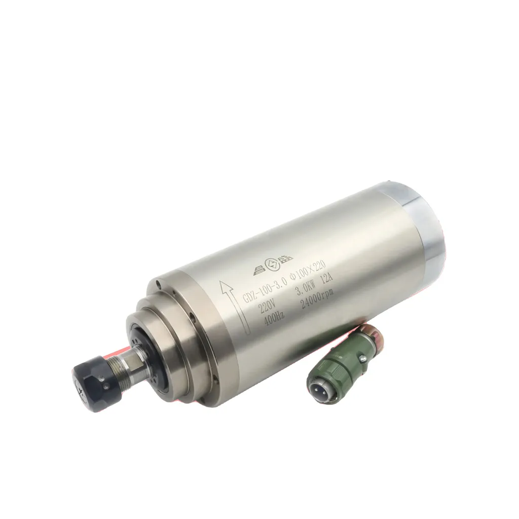 Broche CNC 3kW silencieuse haute performance 24000 tr/min avec refroidissement