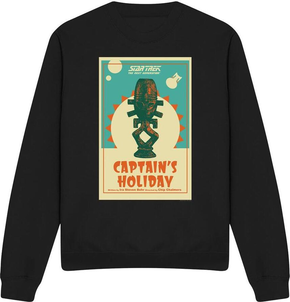 Star Trek - "The Next Generation Season 3 Episode 19" Sweatshirt für Herren/Damen Uni TV11801 (XXL) (Schwarz)