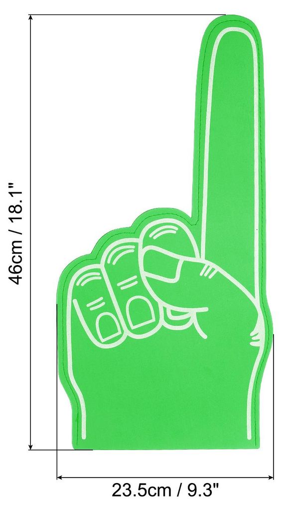 Riesen-Schaumstofffinger 18 Zoll, 4 Stš¹ck Nummer 1 Schaumstoffhand EVA-Schaumstofffinger Cheerleading fš¹r Sportveranstaltungen Baseball Baske...