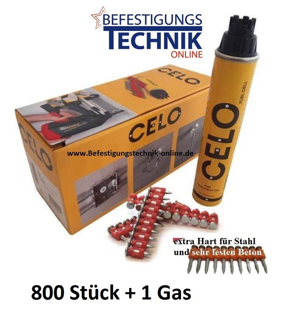 CELO XHA Premiumnagel 3x27 mit Gaskartusche 800 Stk