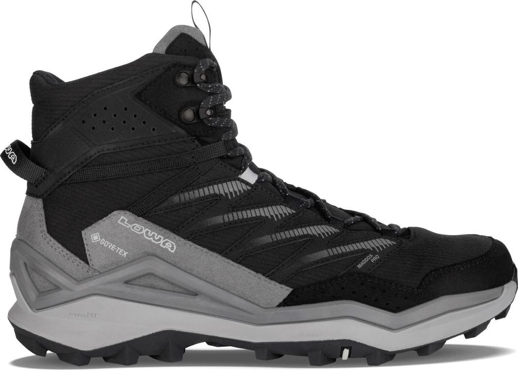 Lowa MADDOX PRO GTX MID Sportschuhe Herren Wanderschuhe Schwarz Freizeit, Schuhgröße:EUR 44.5 | UK 10