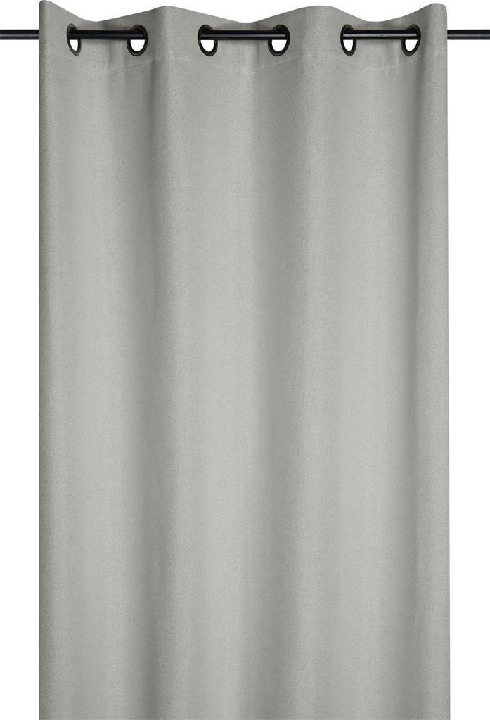 STOF | Vorhang - 140x260 cm - Hellgrau - 100% Verdunkelung - Elegantes Design - Pflegeleicht