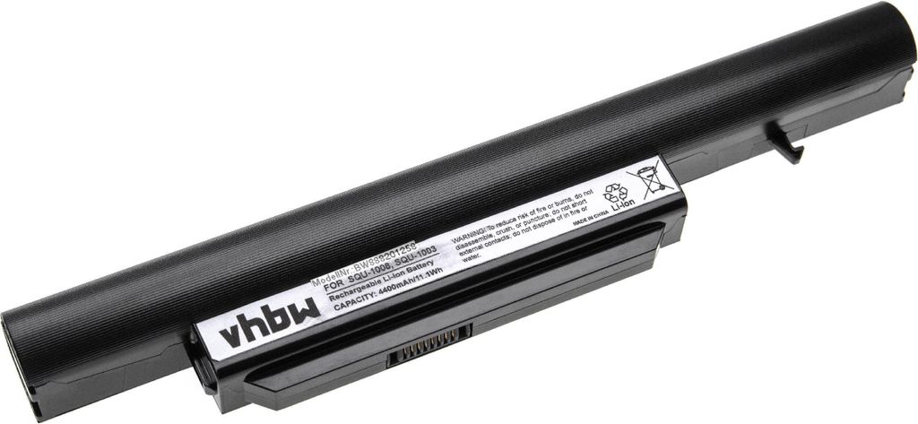 vhbw Akku kompatibel mit Haier R410, R410U, R410G, T520 Notebook (4400 mAh, 11,1 V, Li-Ion)