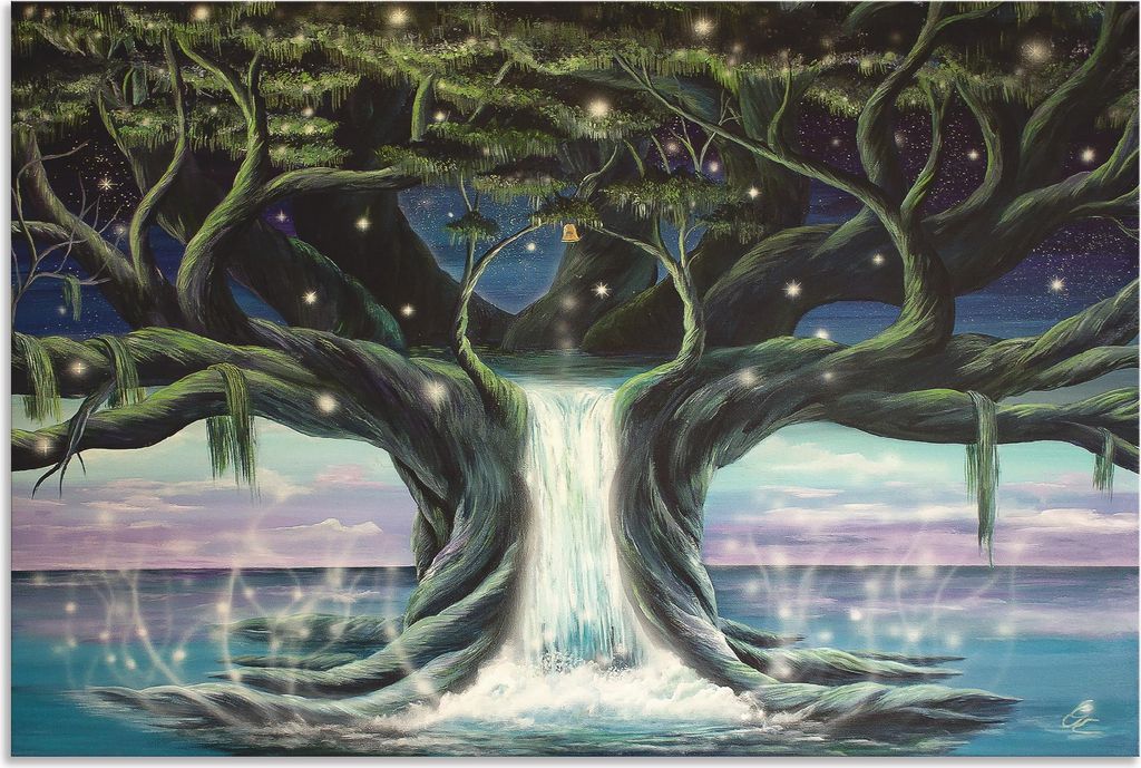 ARTland Wandbild Alu für Innen & Outdoor Der Baum der Seelen Größe: 60x40 cm