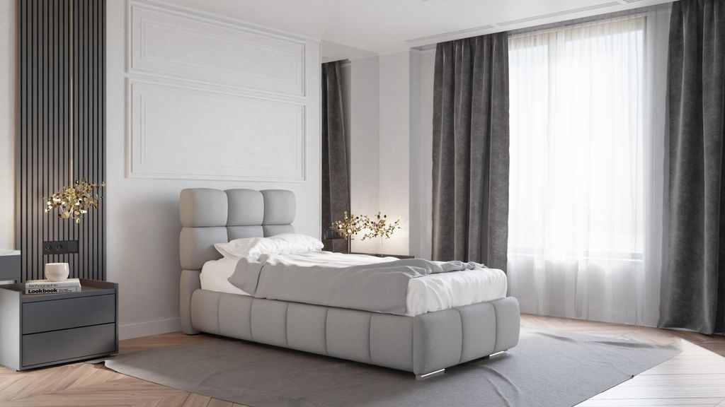 BLISS Polsterbett mit Bettkasten, mit Taschenfederkernmatratze