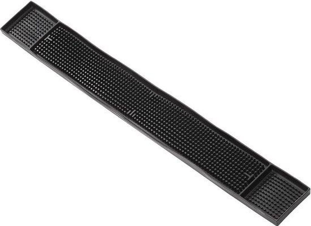 Schwarze Gummi Bar Mat 670x80mm Unterlegmatte mit Anti-Rutschbarmat