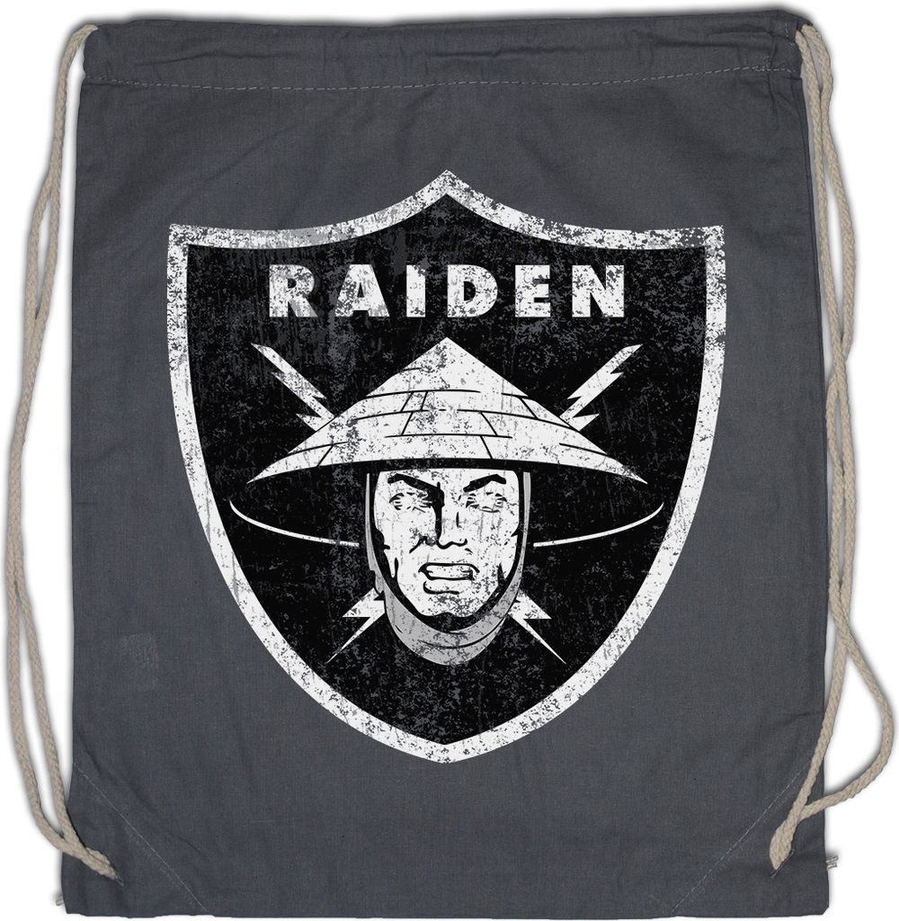 Urban Backwoods Raiden Logo, Turnbeutel, Farbe: Grau