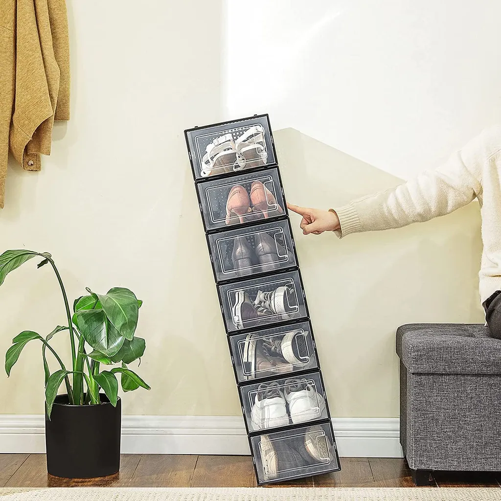 Boîtes à Chaussures Taille 44 avec Porte Transparente et Aération x18 - 10