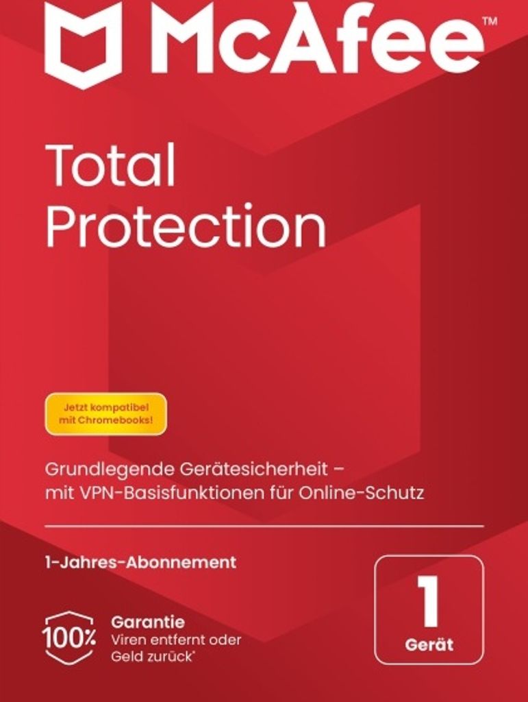 McAfee Total Protection 01-Device (Code in a Box)