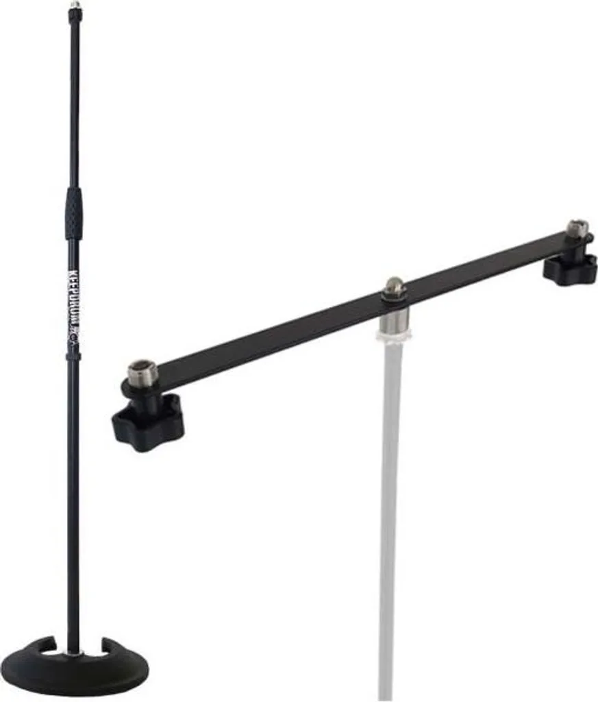 keepdrum MS096 asta microfonica dritta con guida stereo