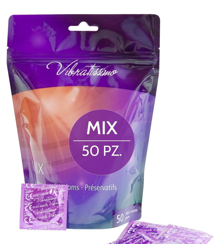 VIBRATISSIMO Confezione da 50 preservativi | Feel-Real & Immagine del prodotto 