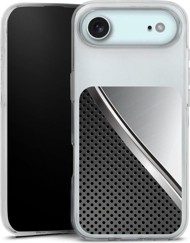 DeinDesign Handyhülle für Apple iPhone Air Silikon Hülle Case Smartphone Schutzhülle Carbon Metall Stahl