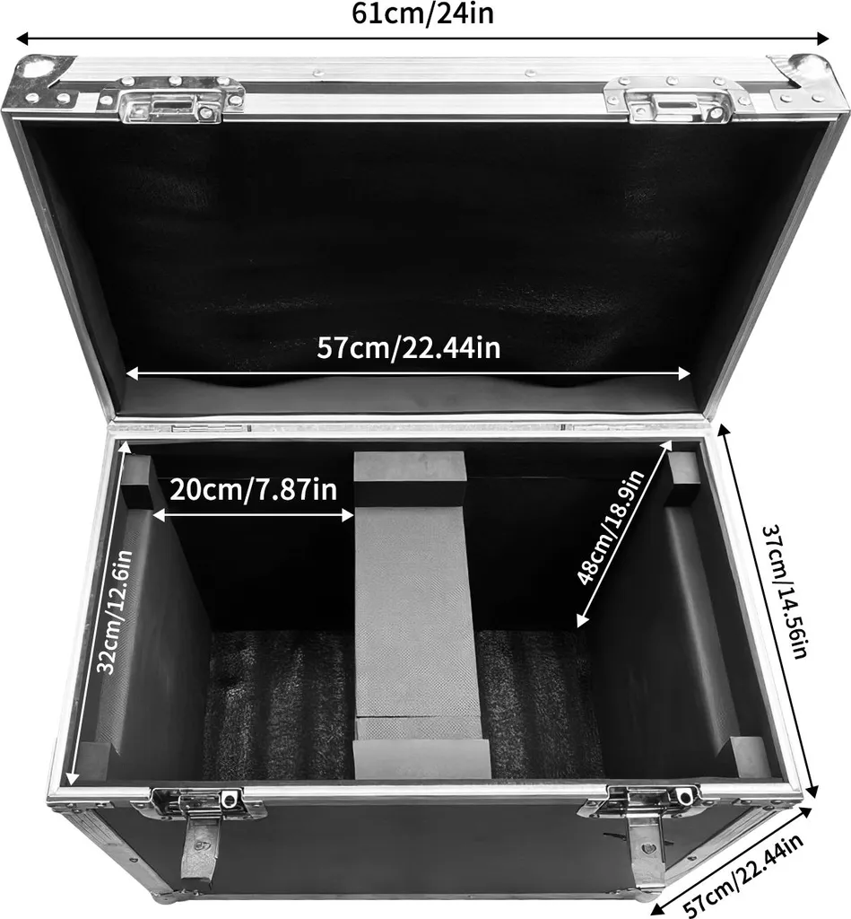 Flightcase antichoc avec mousse EVA pour protection lyre Moving Head
