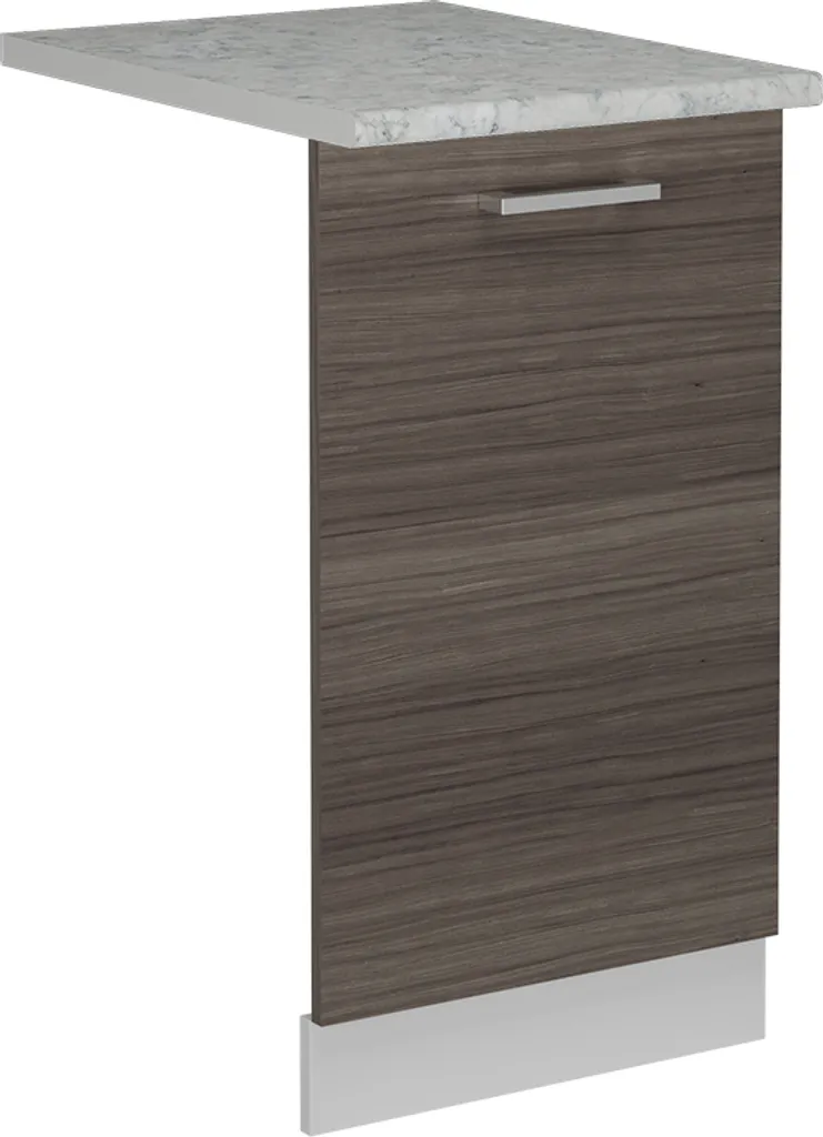 Vicco Coperchio per lavastoviglie R-Line, 45 cm , PL Marmo, Grigio nobile/Bianco