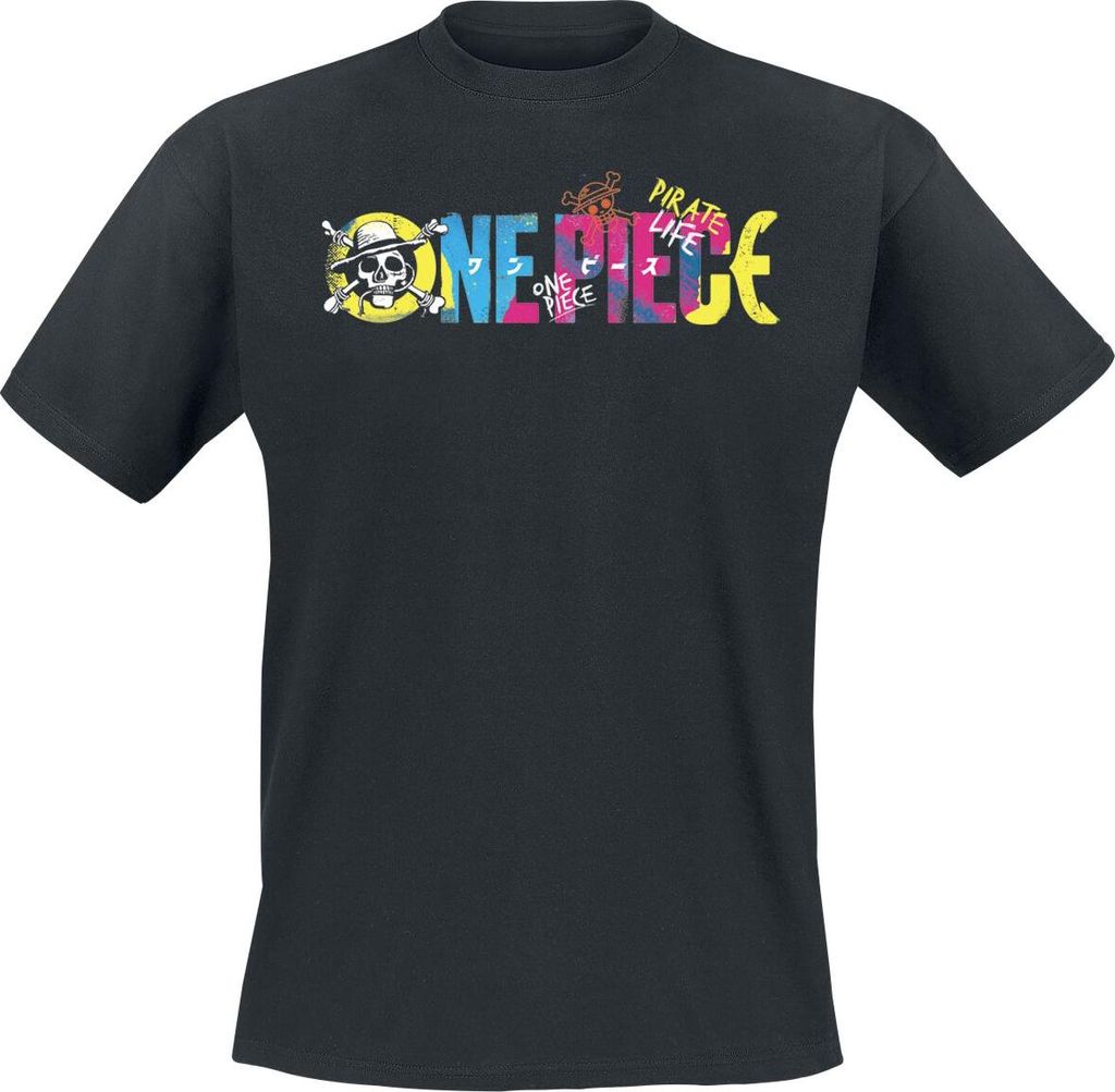 One Piece T-Shirt Herren Pirate Life - Colour schwarz S