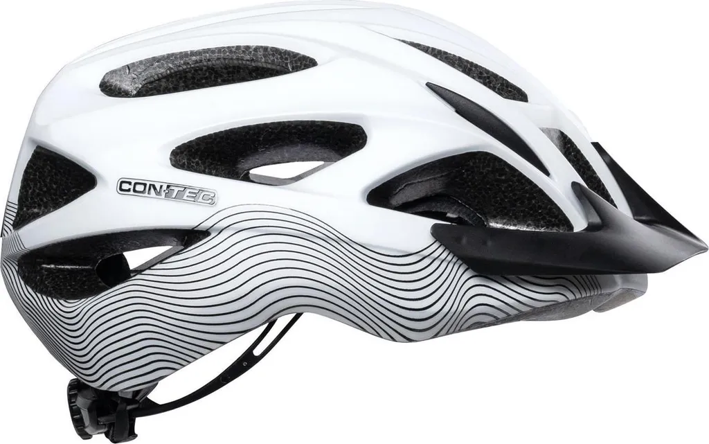 Casque vélo léger CONTEC Laska ajustable blanc polaire sport 58-61cm