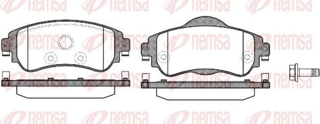 Plaquettes de frein REMSA 1464.08 haute endurance compatible DS4 et C4