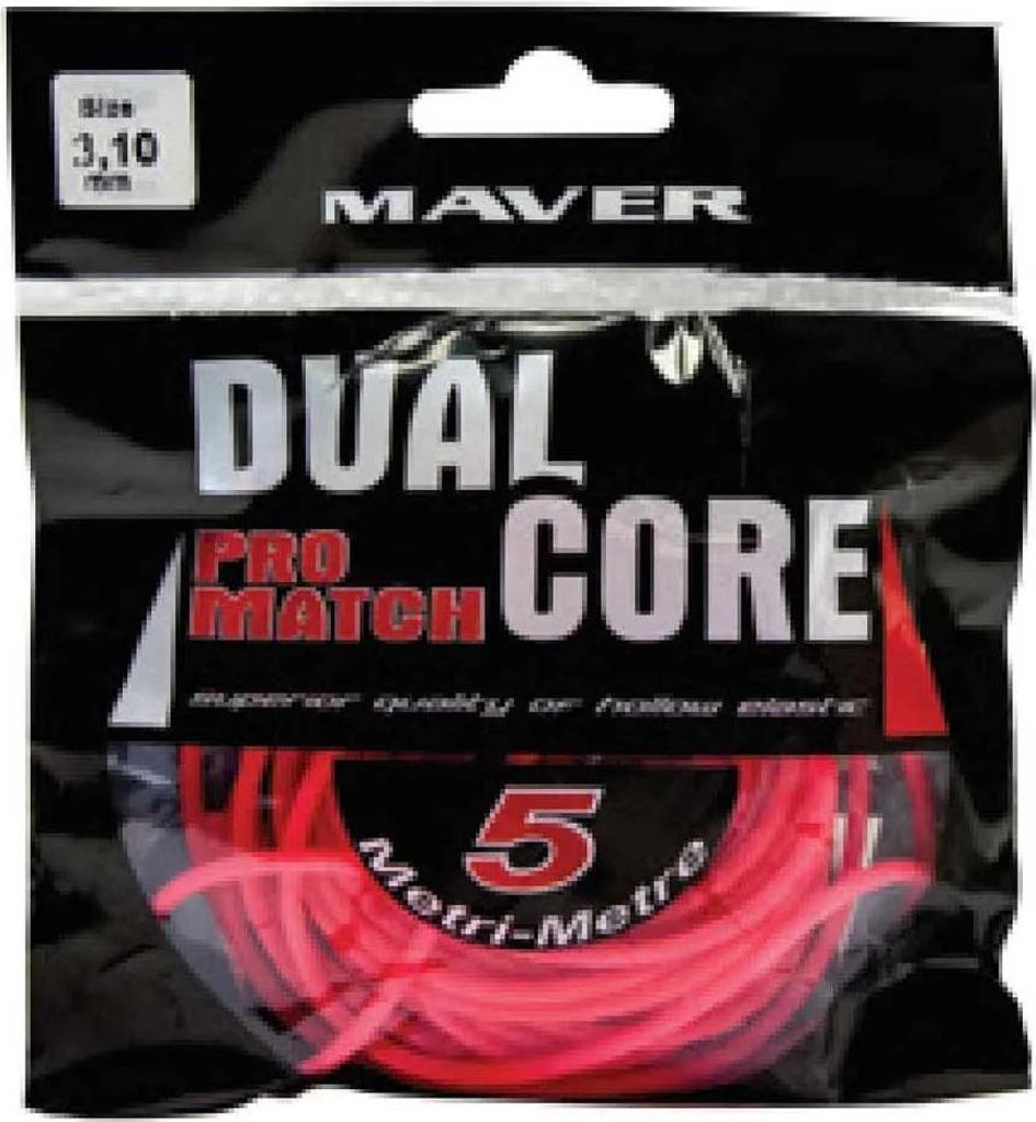 Maver Dual Core Pro Match 5 M Elastische Linie Rot 3.10 mm Rot 3.10 mm