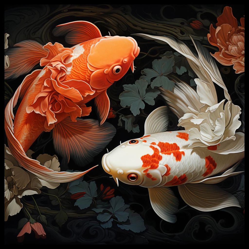 Plakat 80x80cm Harmonischer Tanz