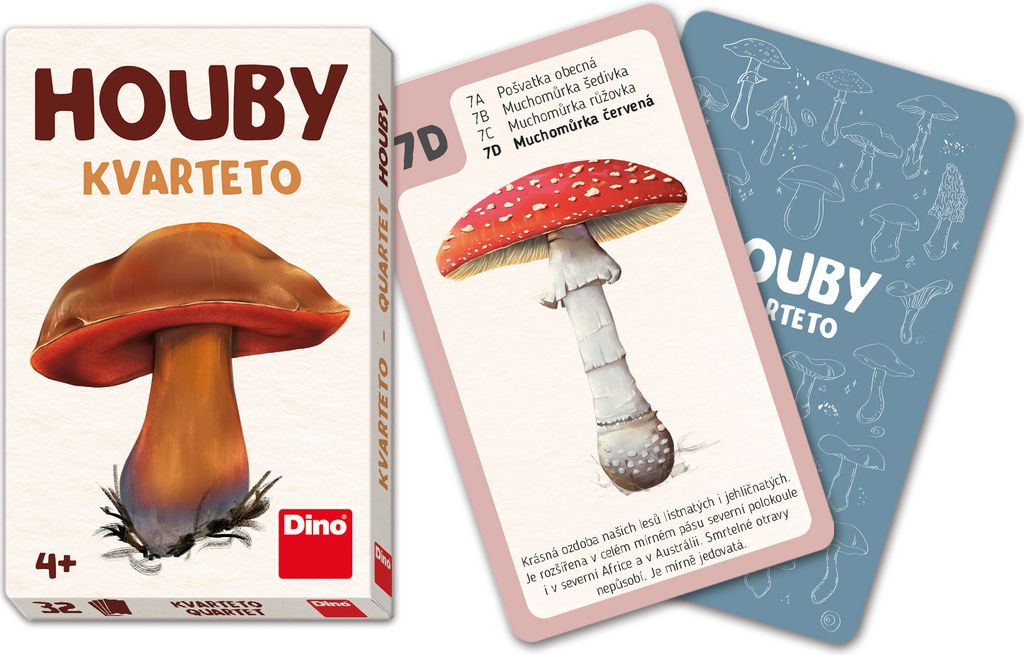 DINO Quartett Houby Obrázek produktu 