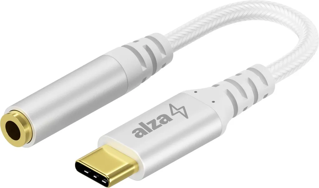 Adaptateur Audio USB C vers Jack Casque 3.5mm Câble Court Argent 10cm